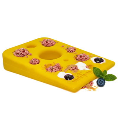 SP Swiss Cheese Wedge Durable Nylon Dog Chew Toy for Aggressive Chewers - Pets Perfect