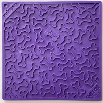 SodaPup Bones Design eMat Enrichment Lick Mat | 8 Inch
