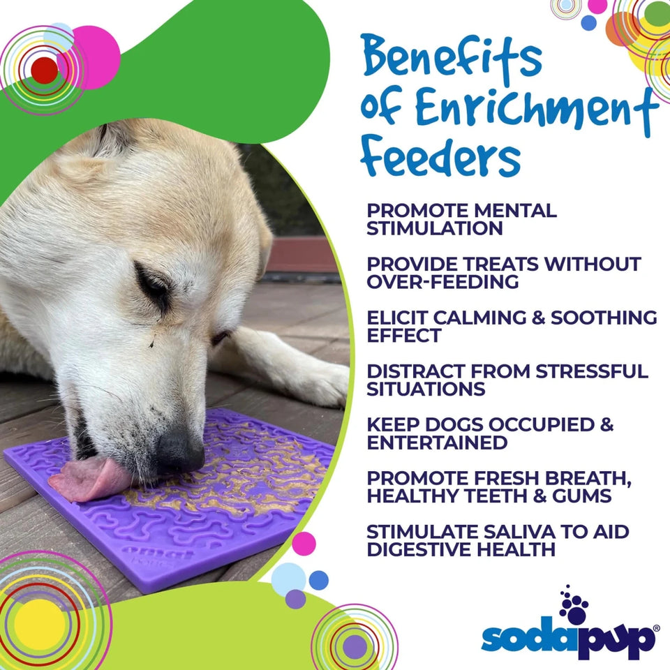 SodaPup Bones Design eMat Enrichment Lick Mat, 8 in, view 7