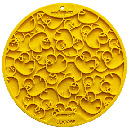 Duckies Design eMat Enrichment Lick Mat With Suction Cups - Pets Perfect