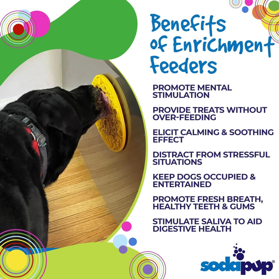 SodaPup Duckies eMat Enrichment Lick Mat with Suction Cups, 8 in - Pets Perfect