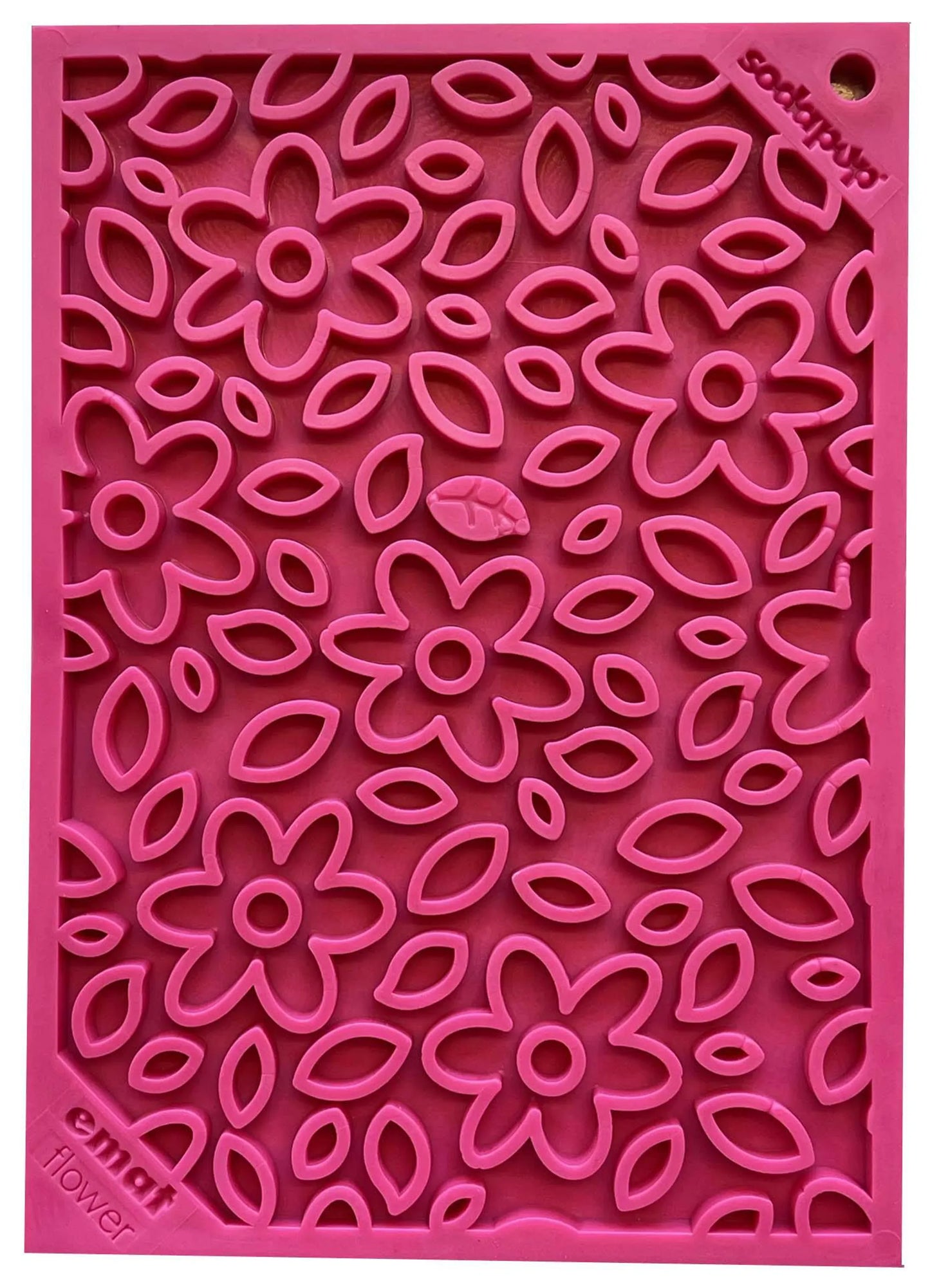 SodaPup Flower Power Design eMat Enrichment Lick Mat | Small and Large