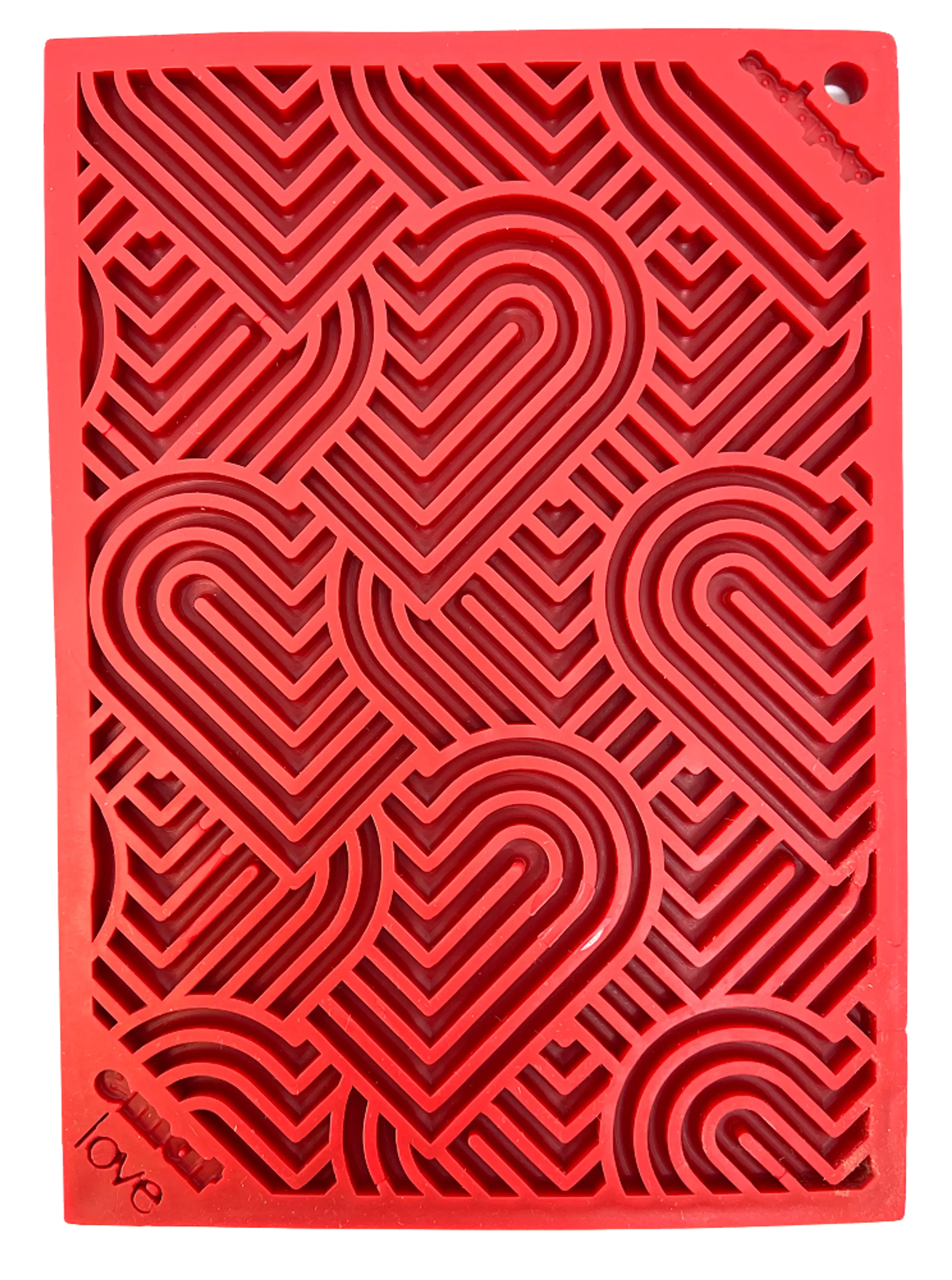 Heart Design "Love" eMat Enrichment Lick Mat