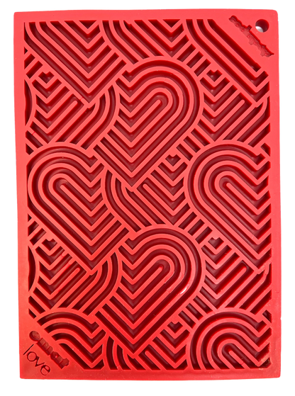 Heart Design "Love" eMat Enrichment Lick Mat - Pets Perfect