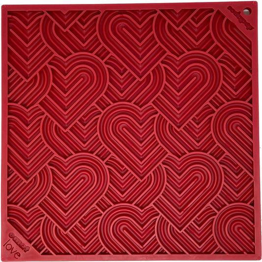 SodaPup Heart Design Love eMat Enrichment Lick Mat | Small and Large