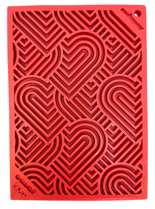Heart Design "Love" eMat Enrichment Lick Mat - Pets Perfect