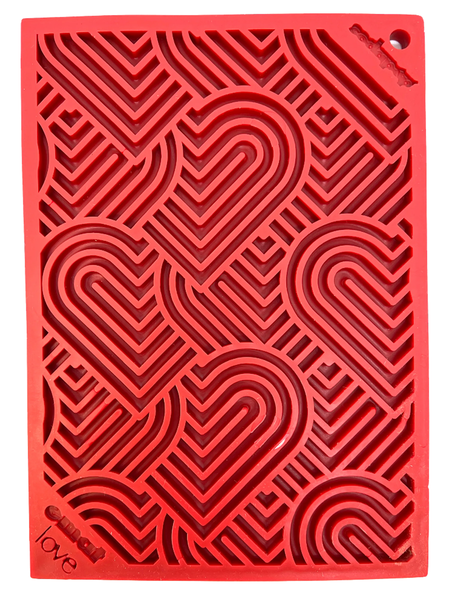 SodaPup Heart Design Love eMat Enrichment Lick Mat | Small and Large