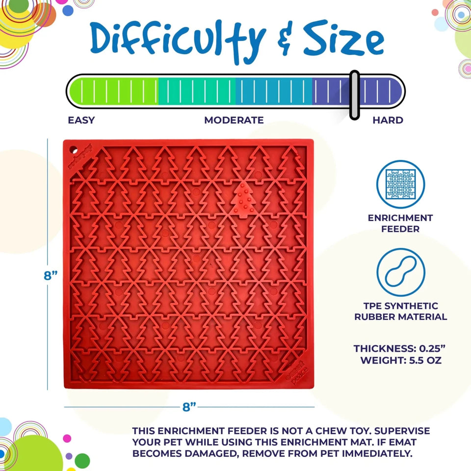 Tree Design "Peace" eMat Enrichment Lick Mat - Pets Perfect