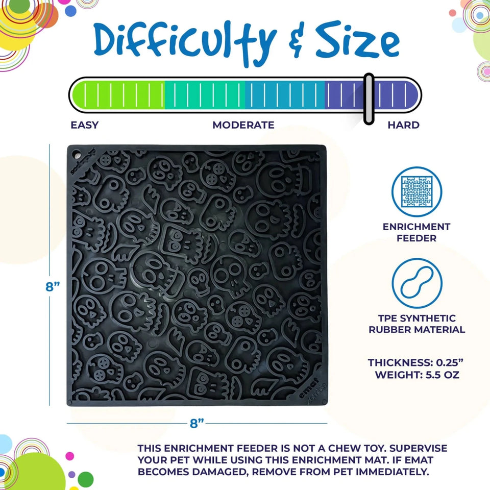 SodaPup Zombie Design eMat Enrichment Lick Mat, 8 in, view 8