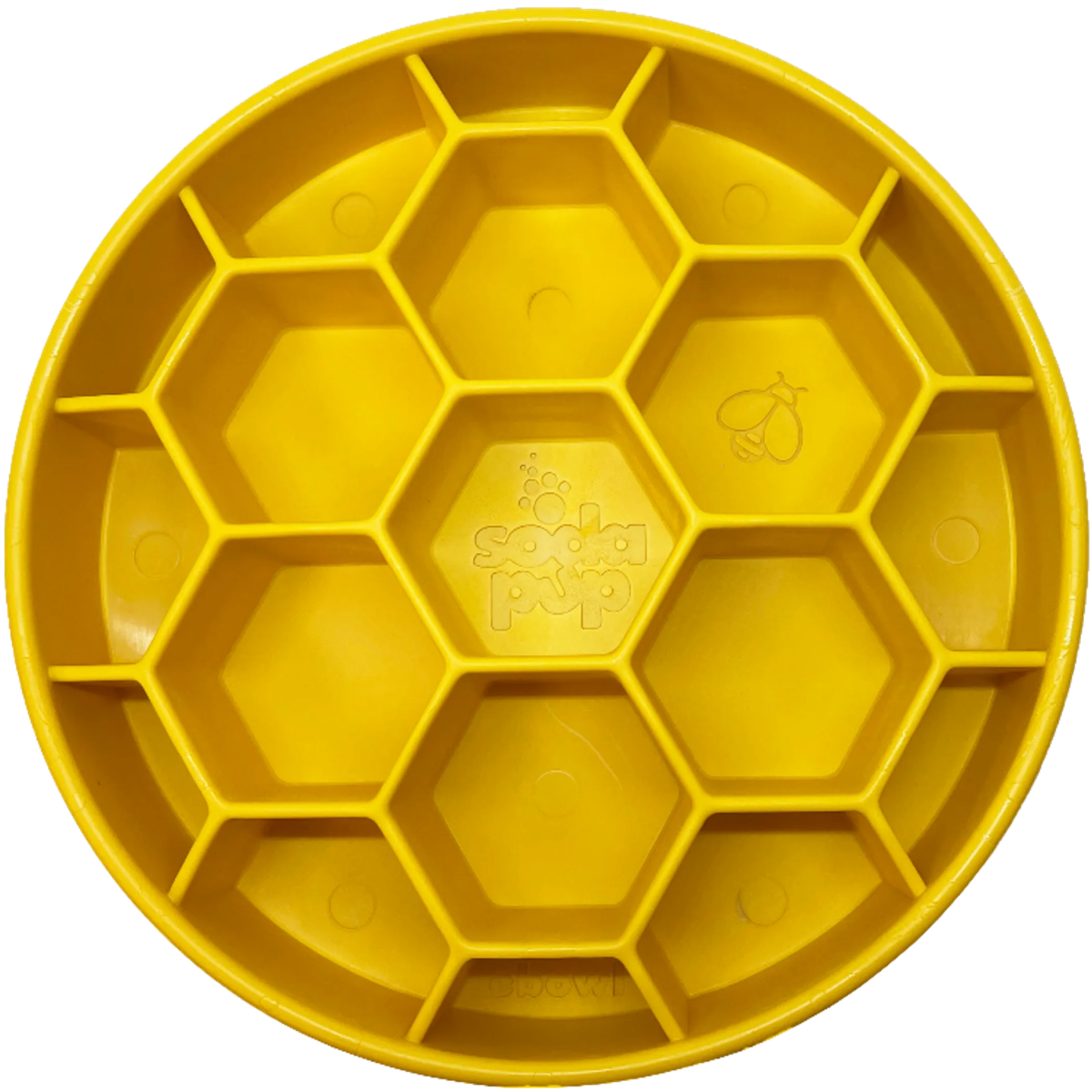 Honeycomb Design eBowl Enrichment Slow Feeder Bowl for Dogs - Pets Perfect