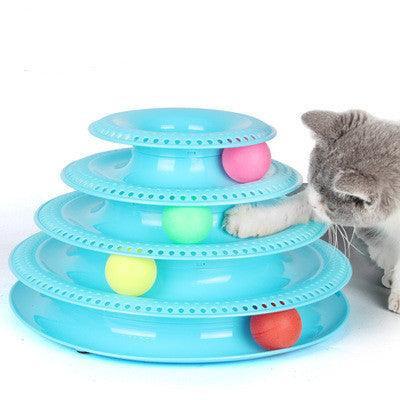 Interactive Cat Ball Tower Tracks Toy - Fun And Engaging Playtime For Your Feline Friend - Pets Perfect