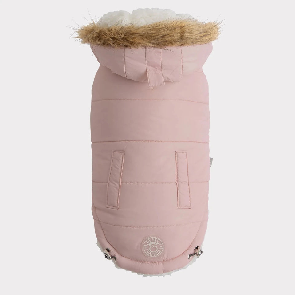 GF Pet ElastoFit Urban Dog Parka - Sherpa Lined Dog Coat, Pink/4XL, view 13
