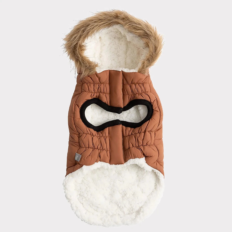 GF Pet ElastoFit Urban Dog Parka - Sherpa Lined Dog Coat, view 22