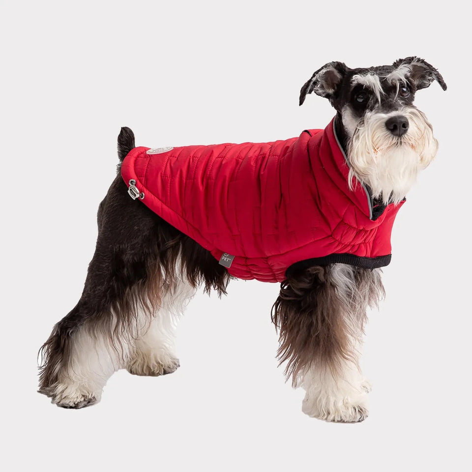 GF Pet Reversible Elasto-Fit Chalet Jacket - Red, 2-in-1 Dog Coat, view 12