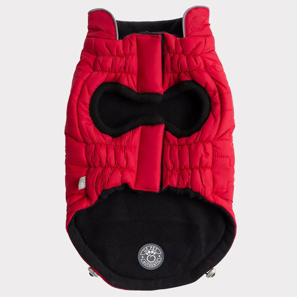 GF Pet Reversible Elasto-Fit Chalet Jacket - Red, 2-in-1 Dog Coat, view 13