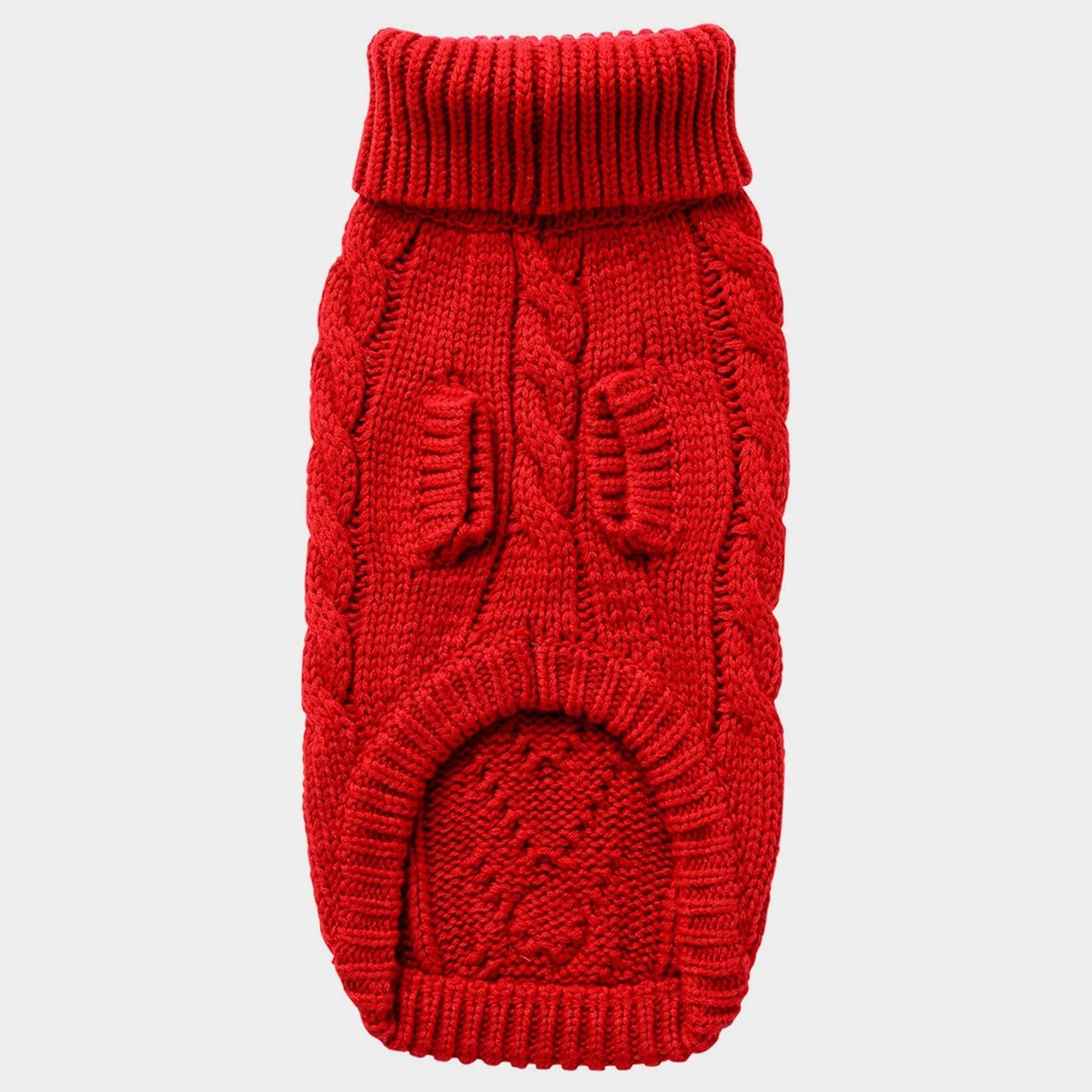 GF Pet Chalet Dog Sweater - Cable Knit Turtleneck