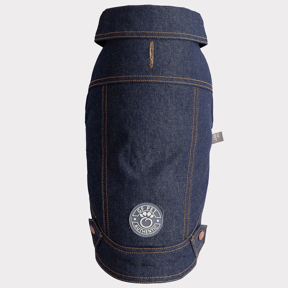 GF Pet Elasto-Fit Denim Dog Jacket with Sherpa Lining, view 10