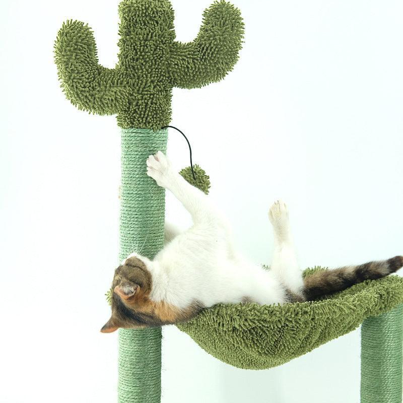 Sleek Sisal Cat Tree With Cozy Hammock - Ultimate Cat Climbing Frame - Pets Perfect