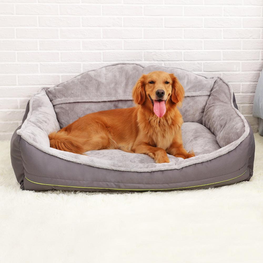 Luxury Pet Haven: Plush Polyester Sofa Bed For Dogs - Pets Perfect
