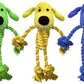Multipet Loofa Dog Toy with Rope Body Assorted, 11 in, view 4