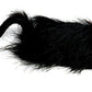 Spot Shaggy Plush Ferret Rattle and Catnip Cat Toy Black 11 in Large - Pets Perfect