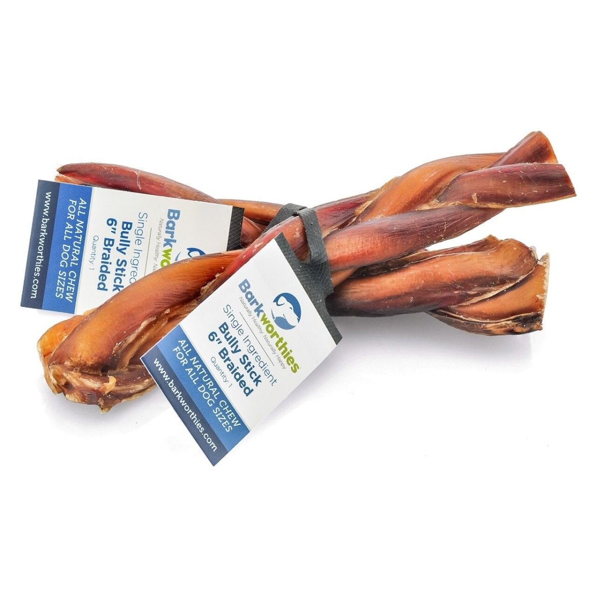 Barkworthies Naturally Scented Braided Bully Stick 30ea/6 in, 30 ct - Pets Perfect