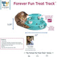 Doc and Phoebe Forever Fun Treat Track Cat Treat Dispenser Blue 5.25in - Pets Perfect