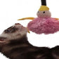 Marshall Pet Products Ferret Bungee Toy Platypus Pink One Size