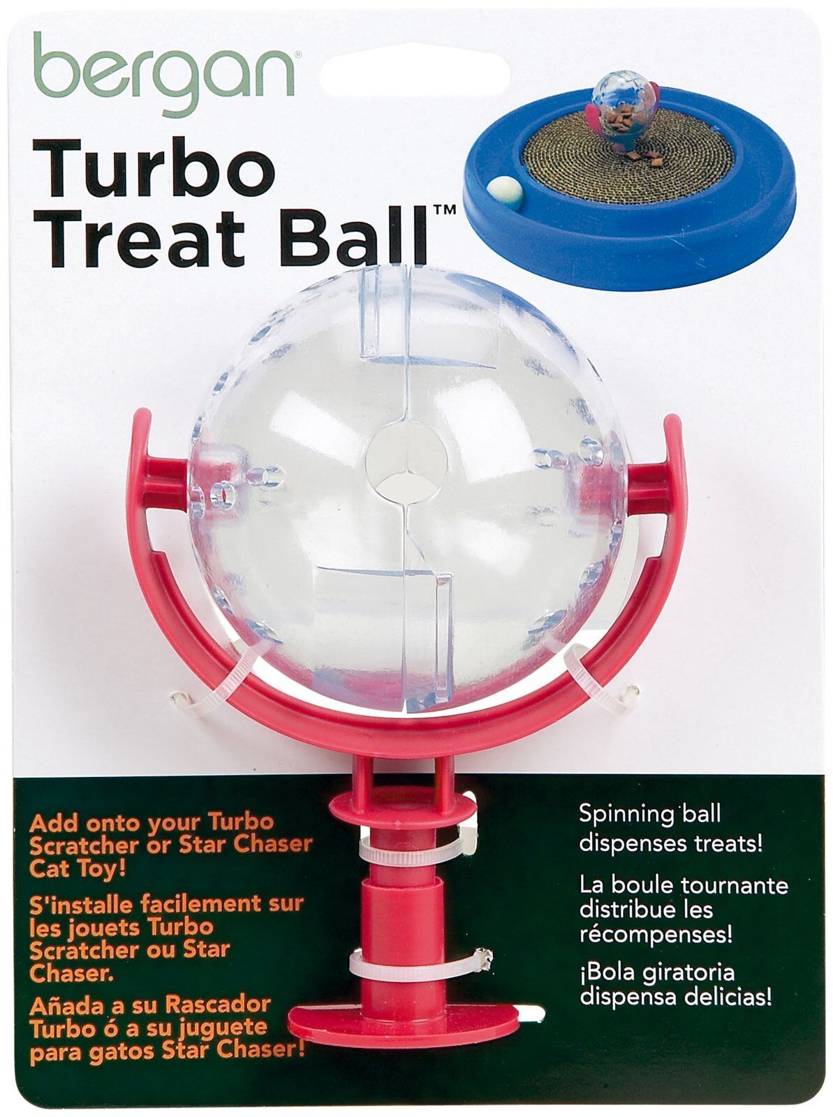 Coastal Bergan Turbo Cat Treat Ball For Cats-1-Pk
