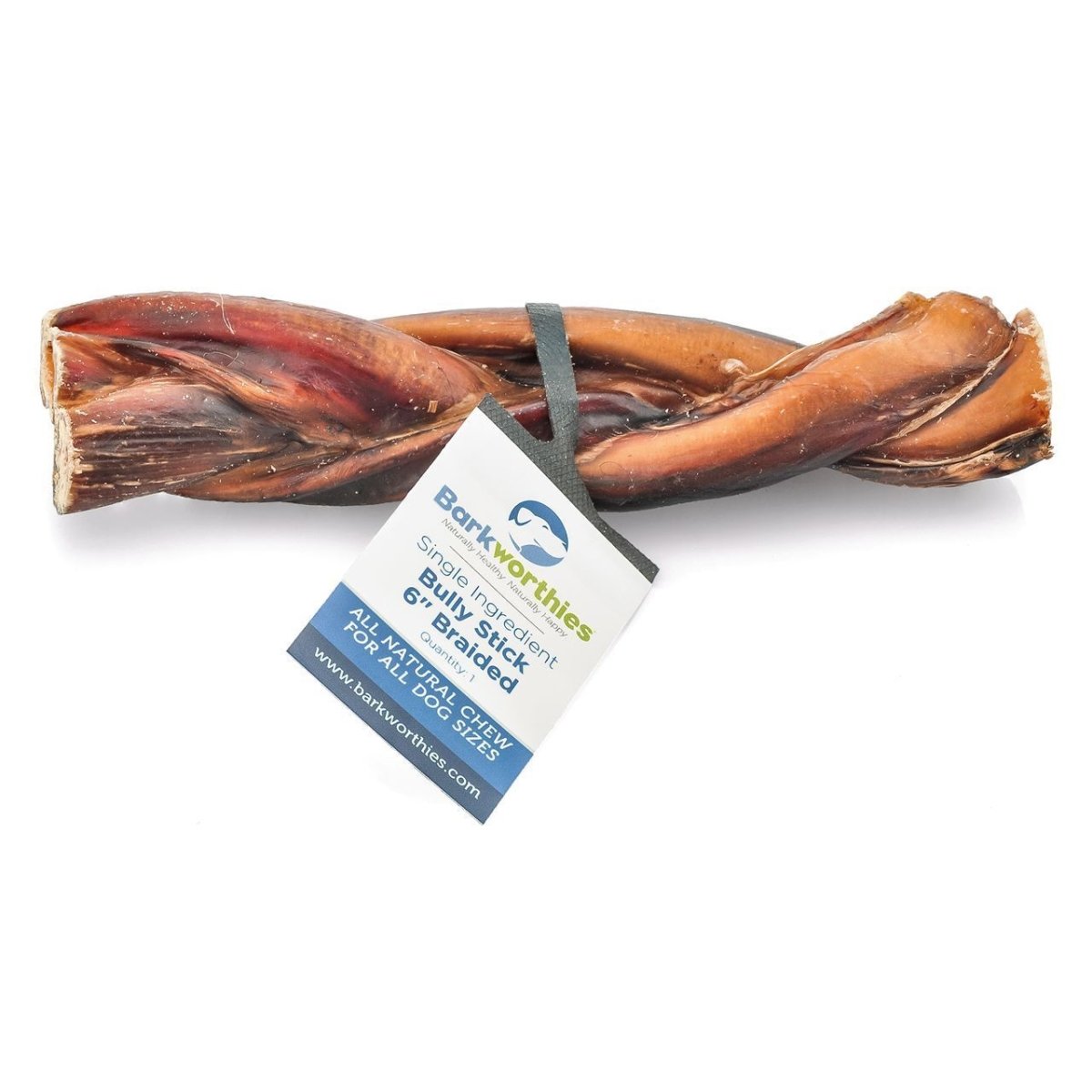 Barkworthies Naturally Scented Braided Bully Stick 30ea/6 in, 30 ct - Pets Perfect