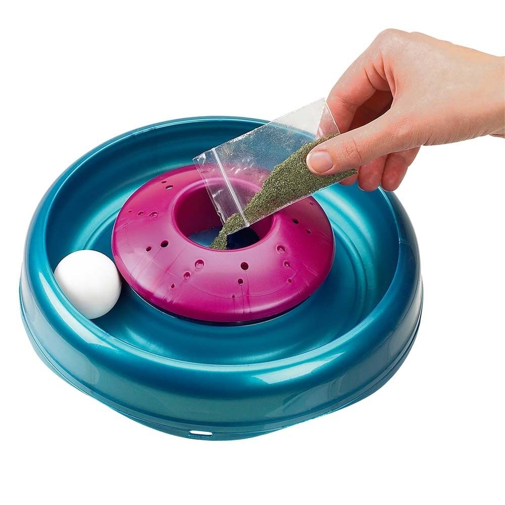 Bergan Cyclone Catnip Cat Toy Aqua, Mulberry, 1ea - Pets Perfect