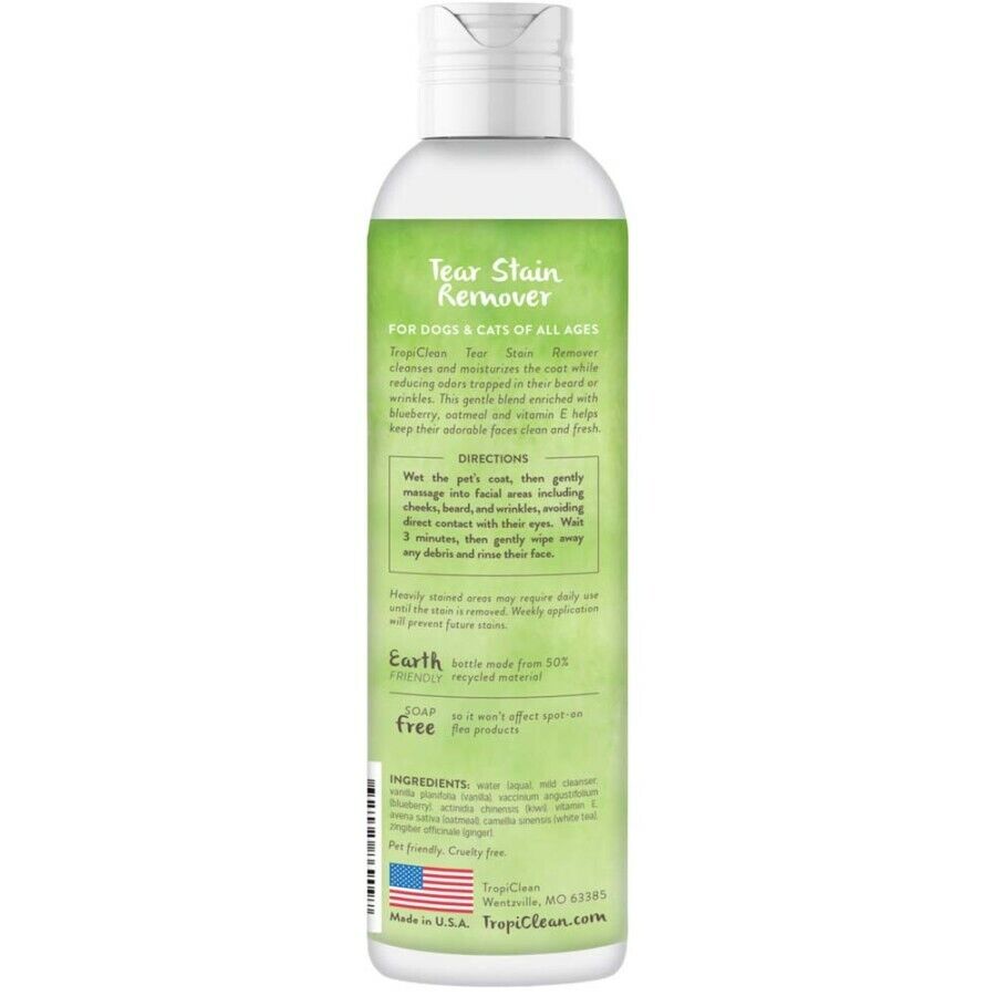 TropiClean Tear Stain Remover for Pets, 8 oz. Bottle, view 3