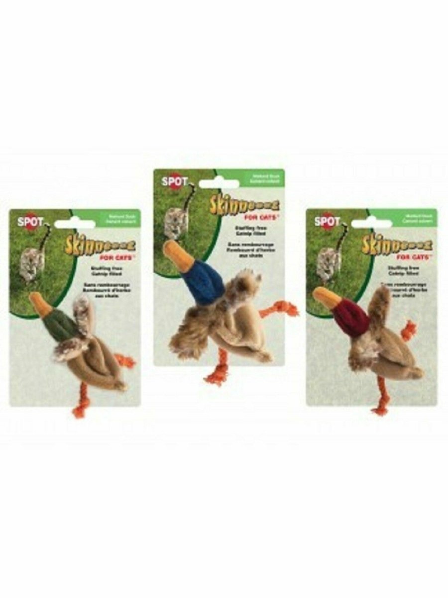 Skinneeez Barnyard Creatures Cat Toy with Catnip Assorted 4.25 in - Pets Perfect