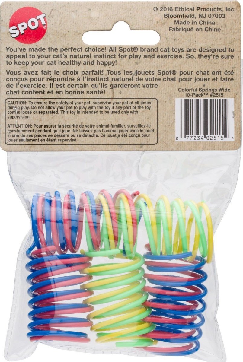 Ethical Pet Colorful Springs Wide 10 Pk - Pets Perfect
