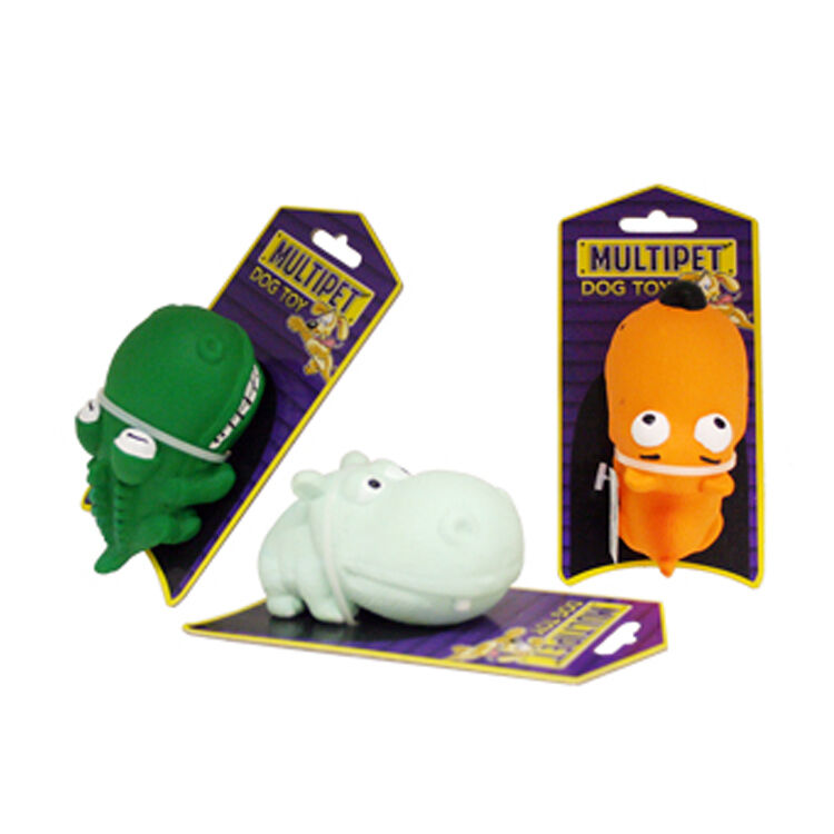 Multipet Latex Animals Dog Toy Assorted, 3 in, view 4