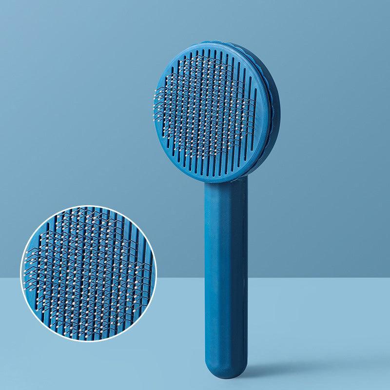 Self - Cleaning Pin Brush - High - Density Needle Comb for Dogs & Cats - Pets Perfect