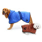 Ultra - Dry Absorbent Dog Bathrobe - Super Soft Fine Fiber Towel - Pets Perfect