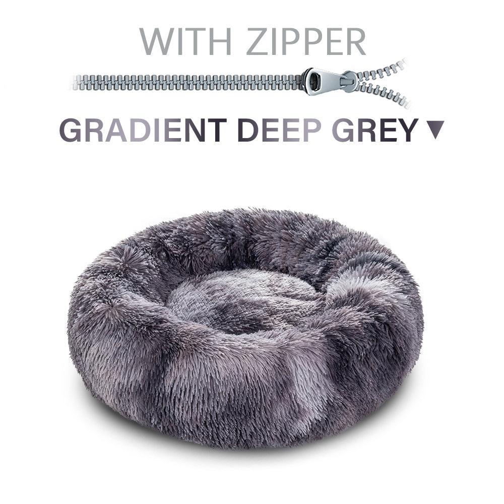 The Snugglepaws Plush Donut Pet Bed: Luxuriously Cozy Haven For Dogs And Cats - Pets Perfect