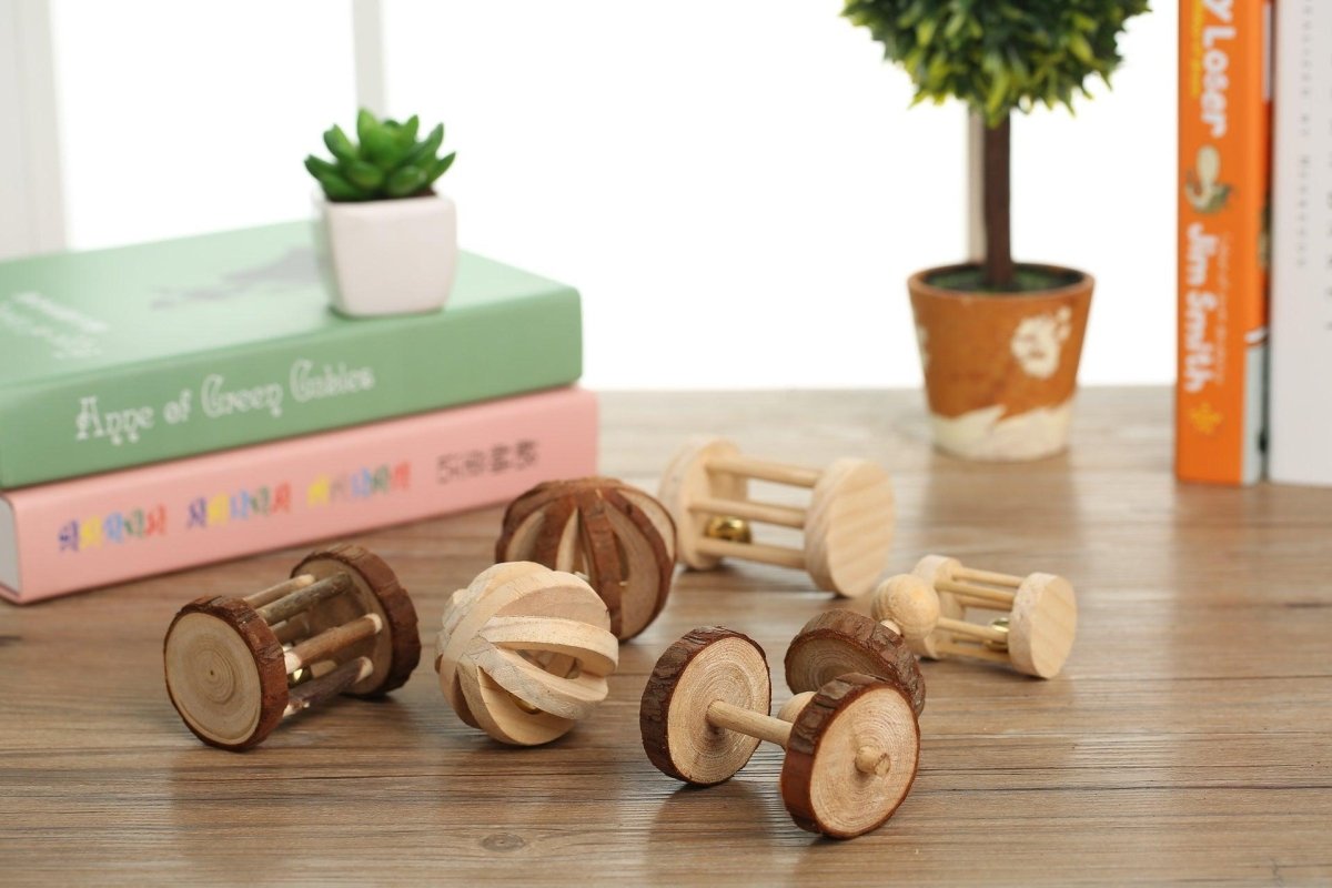 Natural Log Wooden Toy Combo Multi - Pet Molar Fun - Pets Perfect