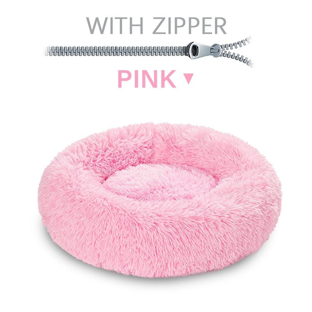 The Snugglepaws Plush Donut Pet Bed: Luxuriously Cozy Haven For Dogs And Cats - Pets Perfect