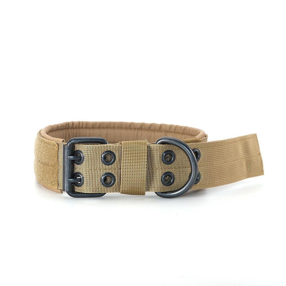 Stylish Striped Canvas Dog Collar - Durable Cowboy - Style Collar for Medium and Large Dogs - Pets Perfect
