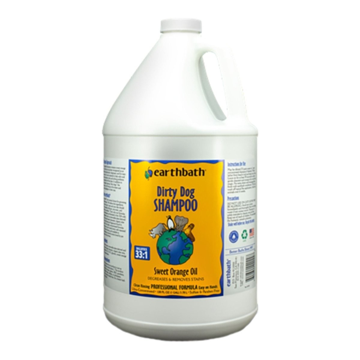 Earthbath Dog Dirty Dog Shampoo - Sweet Orange Oil 1 Gallon - Pets Perfect