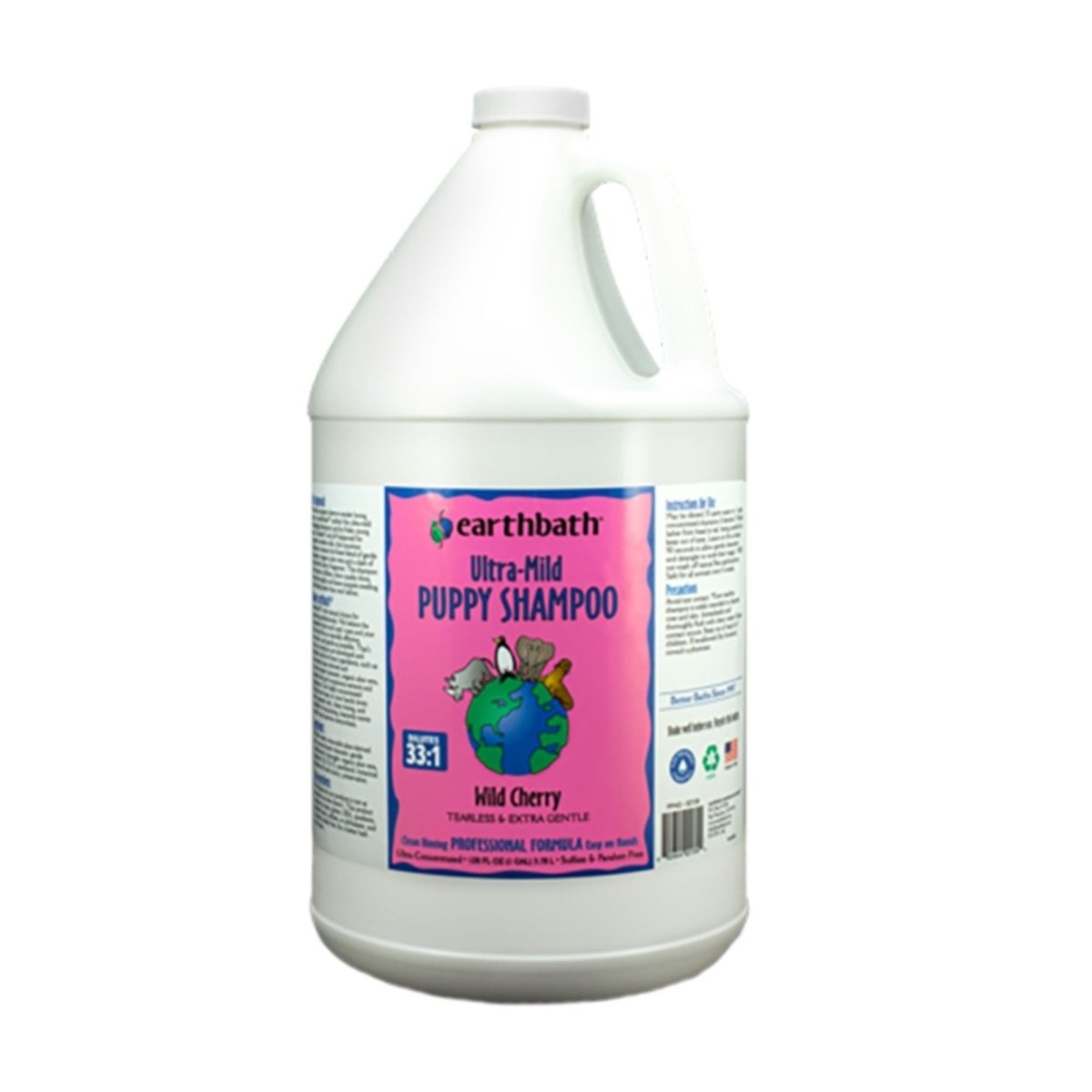 Earthbath Dog Ultra - Mild Puppy Shampoo - Wild Cherry 1 Gallon - Pets Perfect