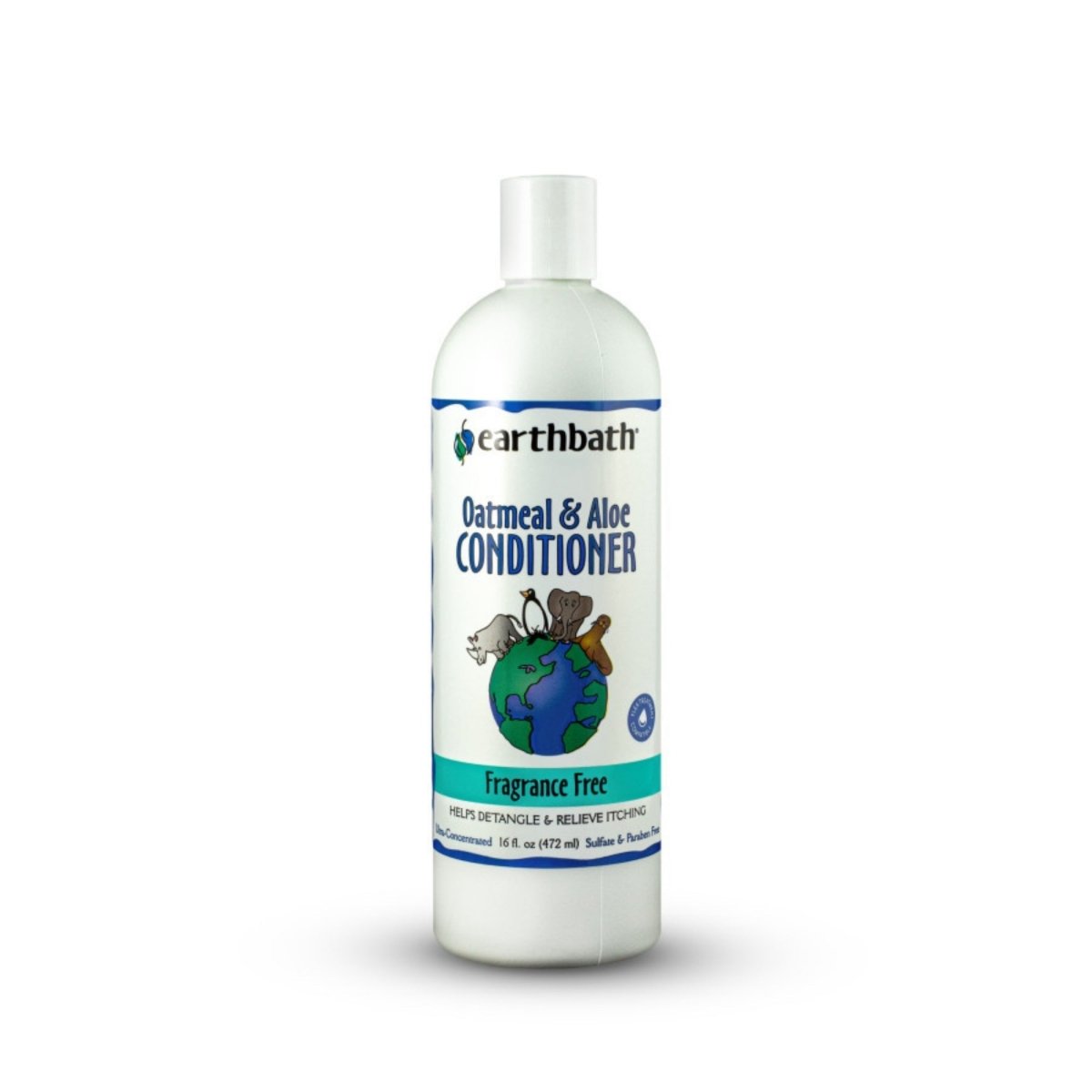 Earthbath Oatmeal & Aloe Conditioner, Fragrance Free 1ea/16 oz - Pets Perfect