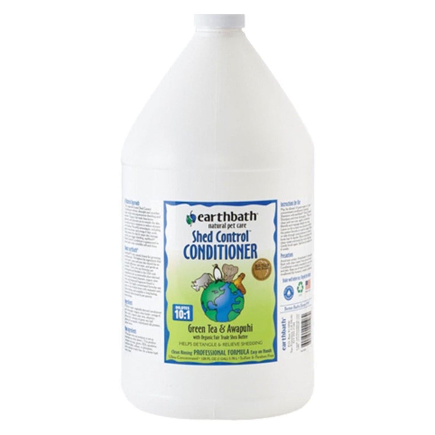 Earthbath Dog Shed Control Conditioner - Green Tea & Awapuhi 1 Gallon