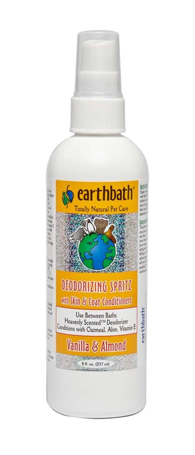 Earthbath 3-in-1 Deodorizing Spritz for Dogs, Vanilla & Almond 8 oz