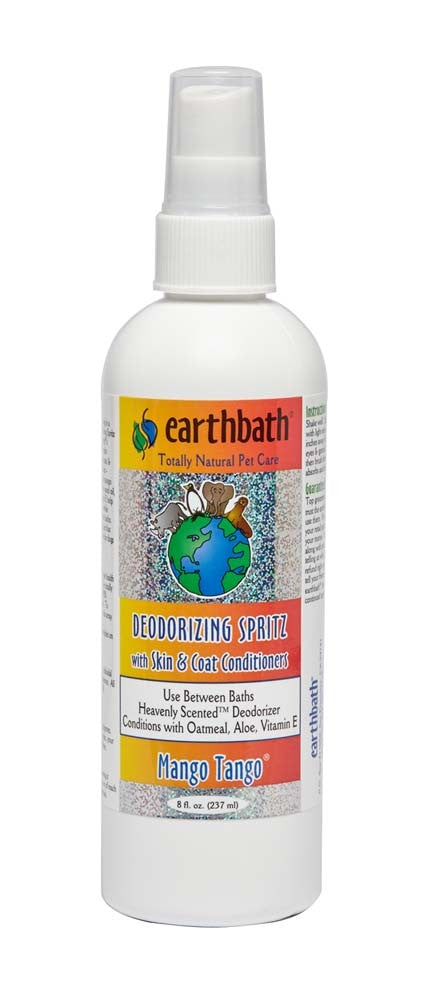 Earthbath 3-IN-1 Deodorizing Spritz for Dogs, Mango Tango 8 oz