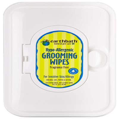 Earthbath Hypo-Allergenic Grooming Wipes, Fragrance Free 100 ct