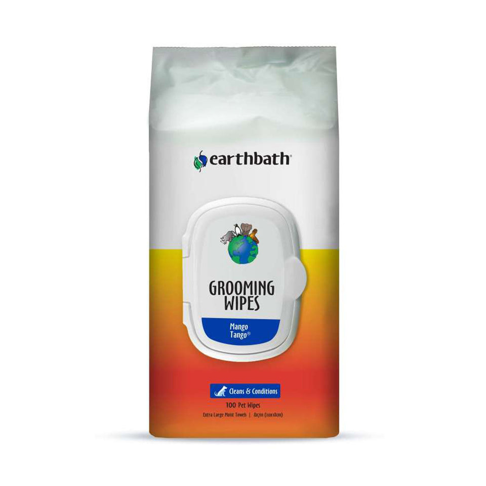 Earthbath Grooming Wipes, Mango Tango soft-sided 100 ct