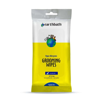 Earthbath Hypoallergenic Dog Grooming Wipes - Fragrance Free 30 ct